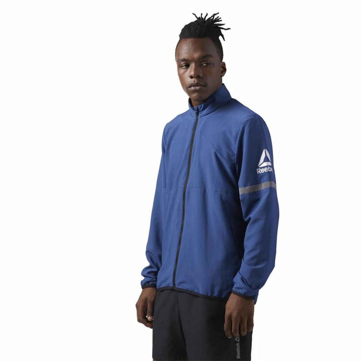 Men’s Sports Jacket Reebok Run Woven Dark blue
