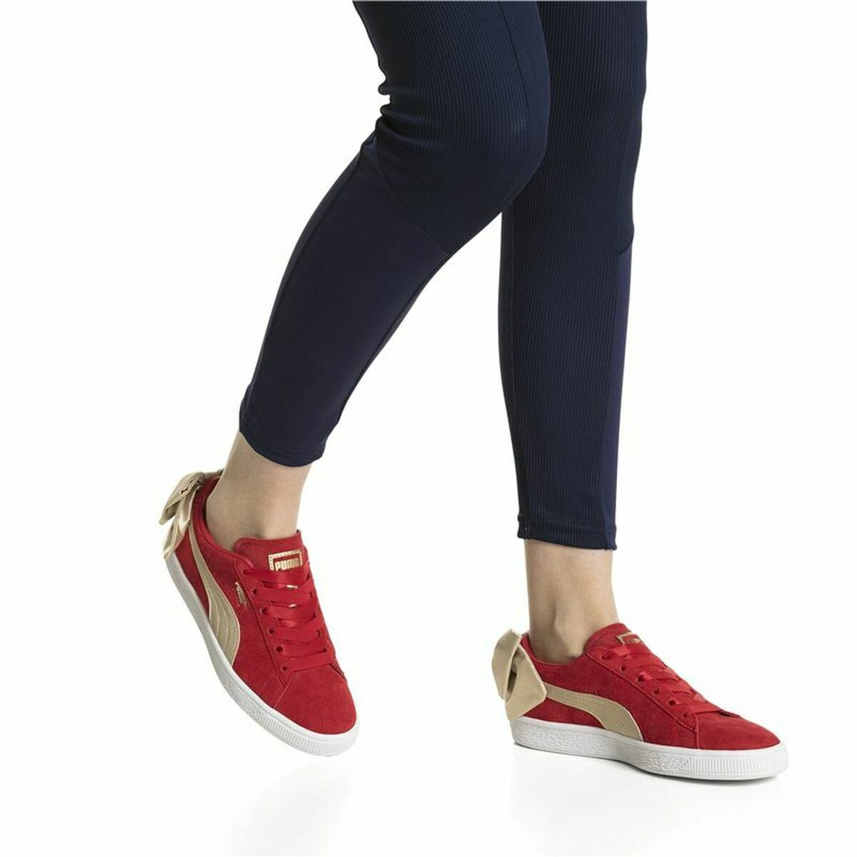 Women’s casual trainers Puma Sportswear Suede Bow Varsity Red