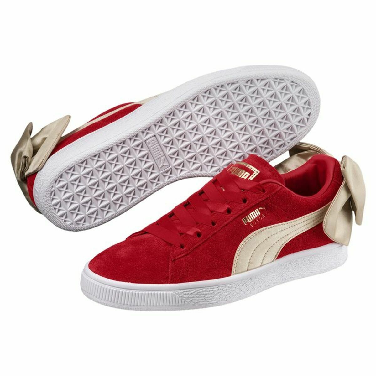 Women’s casual trainers Puma Sportswear Suede Bow Varsity Red