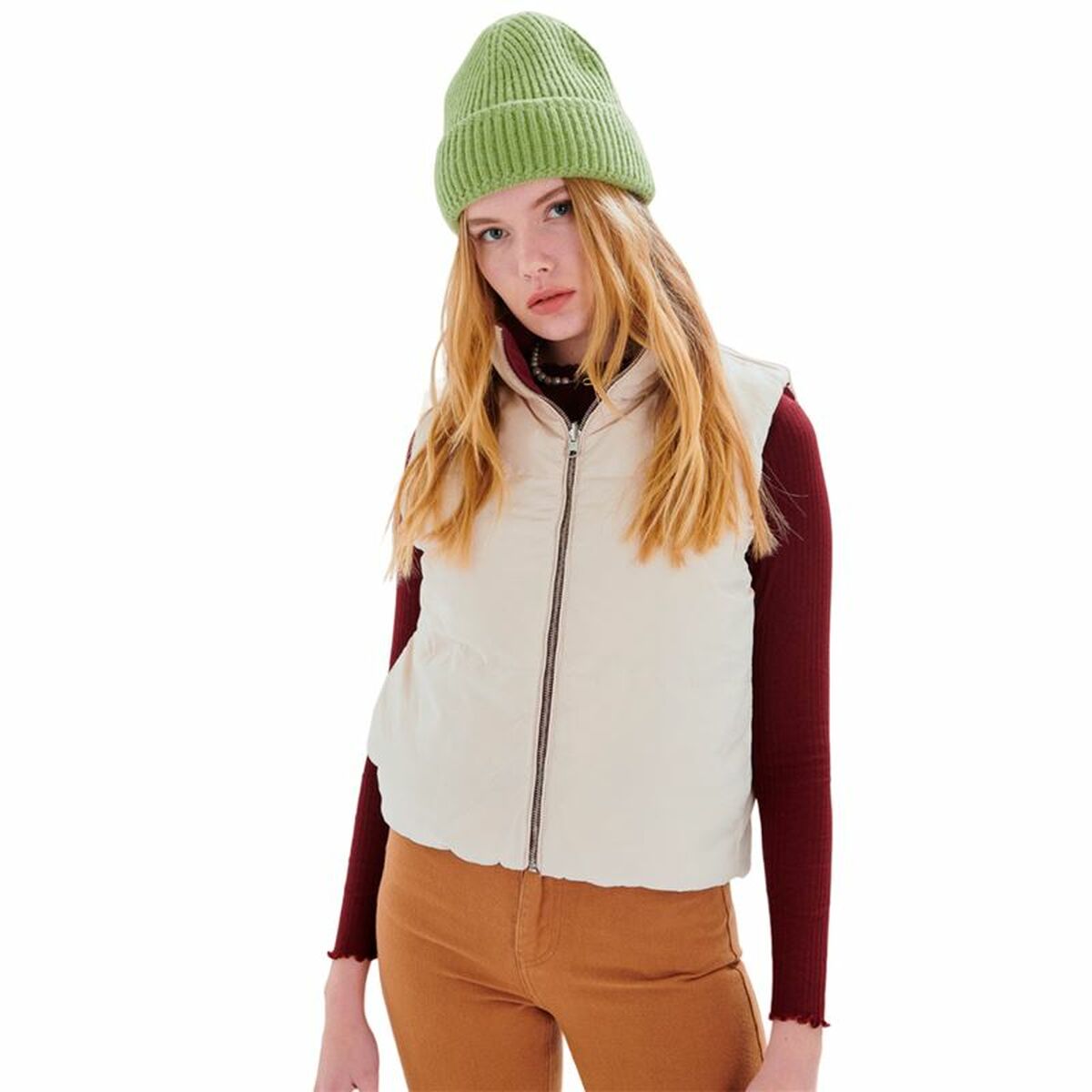 Women’s Waistcoat 24COLOURS Red Beige