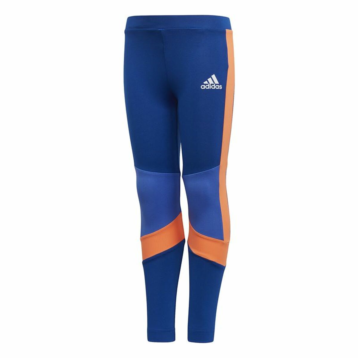 Sports Leggings for Children Adidas Tight Blue Sports Leggings for Children Adidas Tight Blue