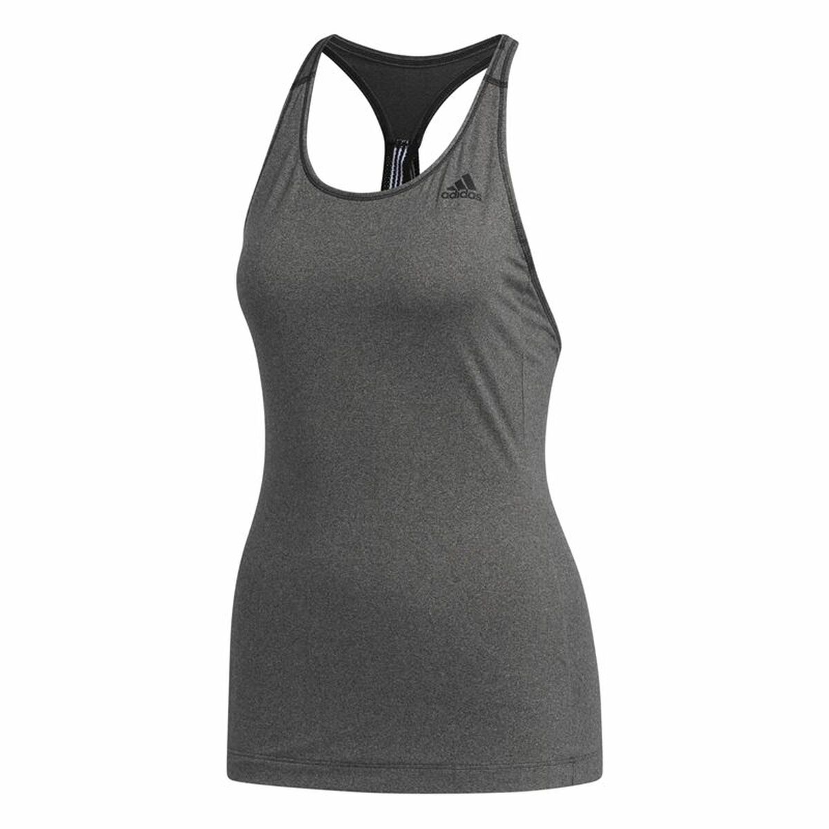 Women’s Sleeveless T-shirt Adidas 3 Stripes Tank Dark grey Women’s Sleeveless T-shirt Adidas 3 Stripes Tank Dark grey