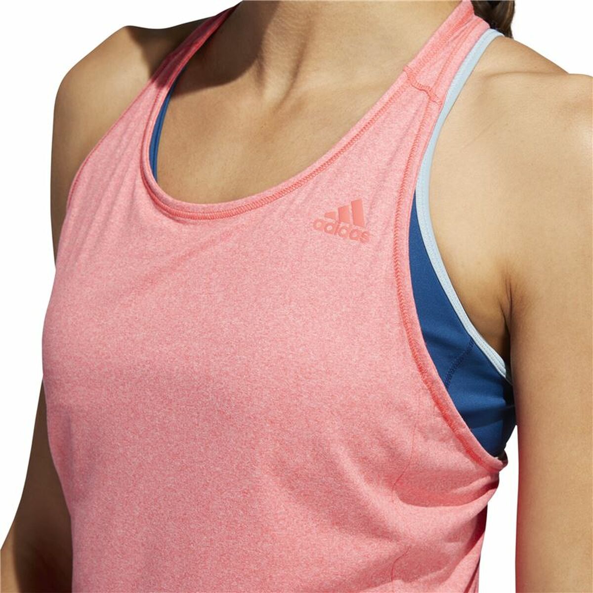 Women’s Sleeveless T-shirt Adidas 3 Stripes Tank Pink