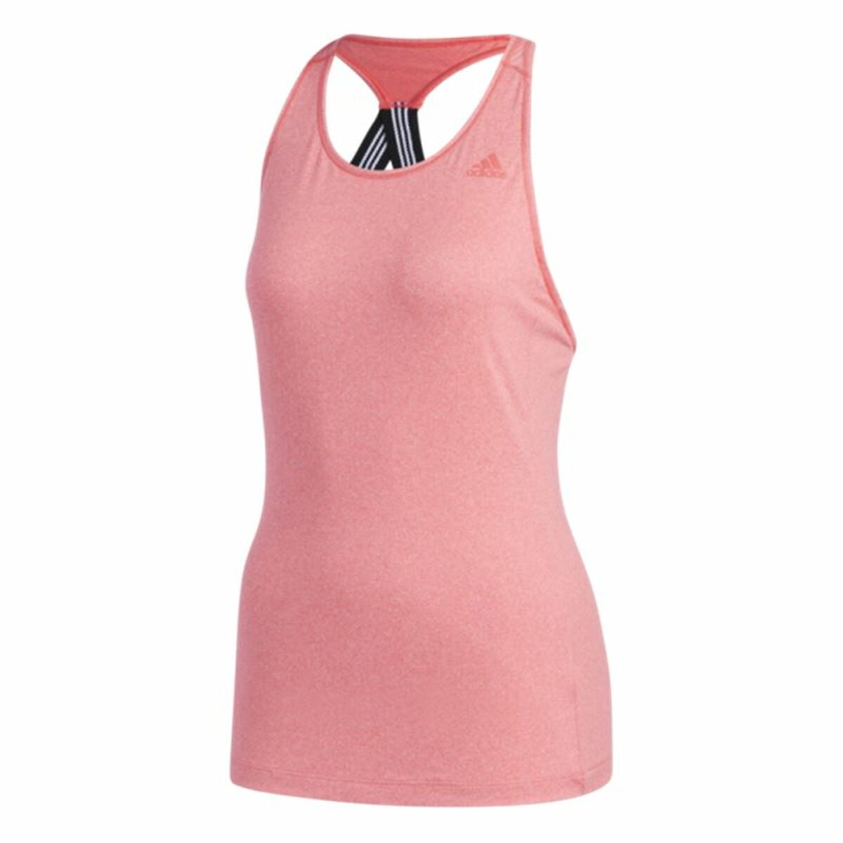 Women’s Sleeveless T-shirt Adidas 3 Stripes Tank Pink Women’s Sleeveless T-shirt Adidas 3 Stripes Tank Pink