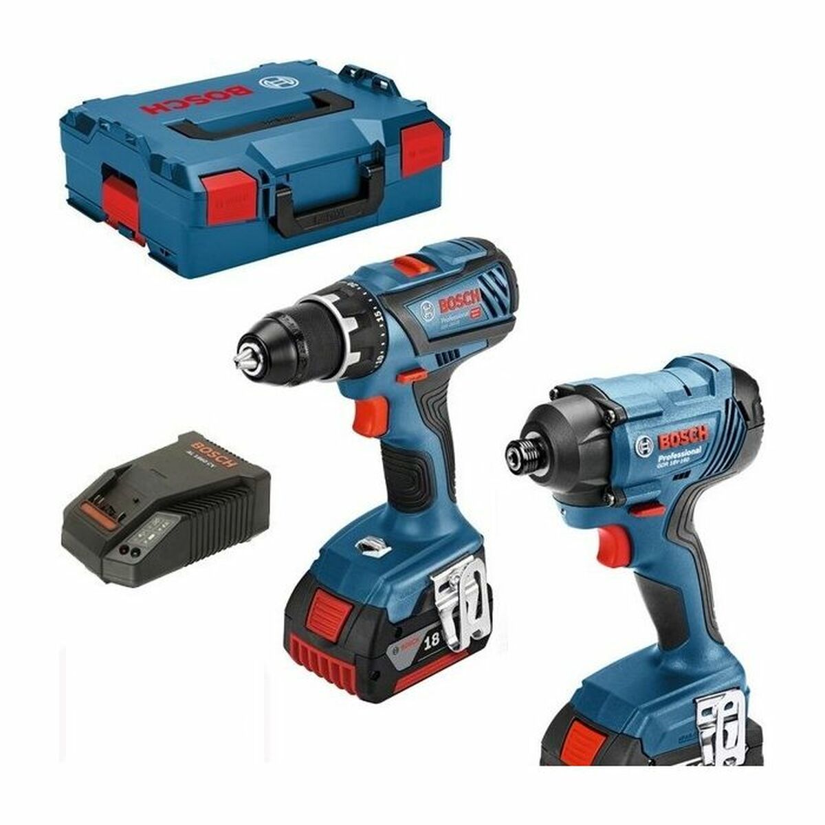 Drill drivers BOSCH GSR 18V-28 + GDR 18V-160 18 V 18V Drill drivers BOSCH GSR 18V-28 + GDR 18V-160 18 V 18V