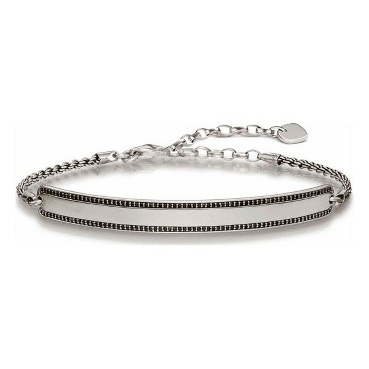 Unisex Bracelet Thomas Sabo LBA0009-643-11 Silver Black 19 cm 15-18 cm Unisex Bracelet Thomas Sabo LBA0009-643-11 Silver Black 19 cm 15-18 cm