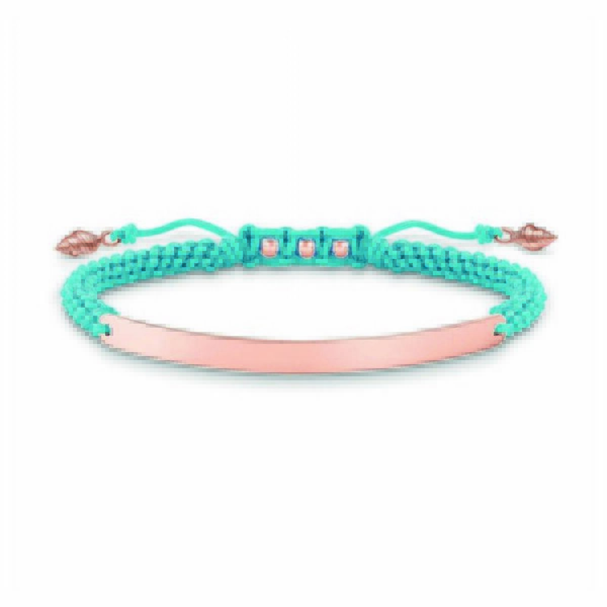Ladies’Bracelet Thomas Sabo LBA0062-597-1 Blue Rose gold Silver