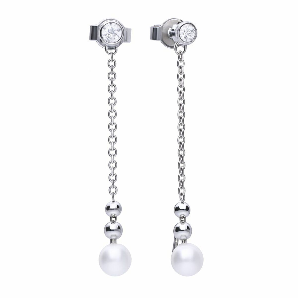 Ladies’ Earrings Diamonfire 6218711111 3 cm Ladies’ Earrings Diamonfire 6218711111 3 cm