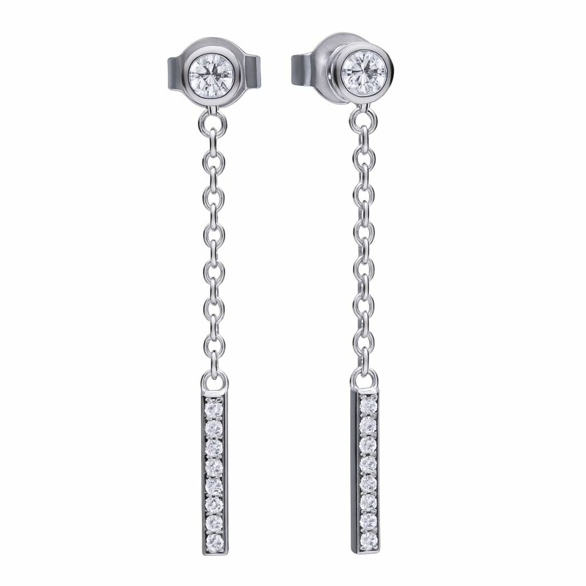 Ladies’ Earrings Diamonfire 6219191082 3 cm Ladies’ Earrings Diamonfire 6219191082 3 cm