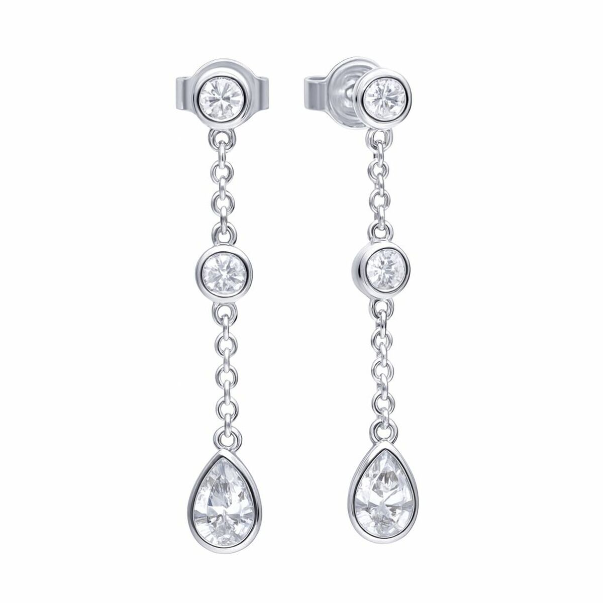 Ladies’ Earrings Diamonfire 6220811082 3 cm Ladies’ Earrings Diamonfire 6220811082 3 cm