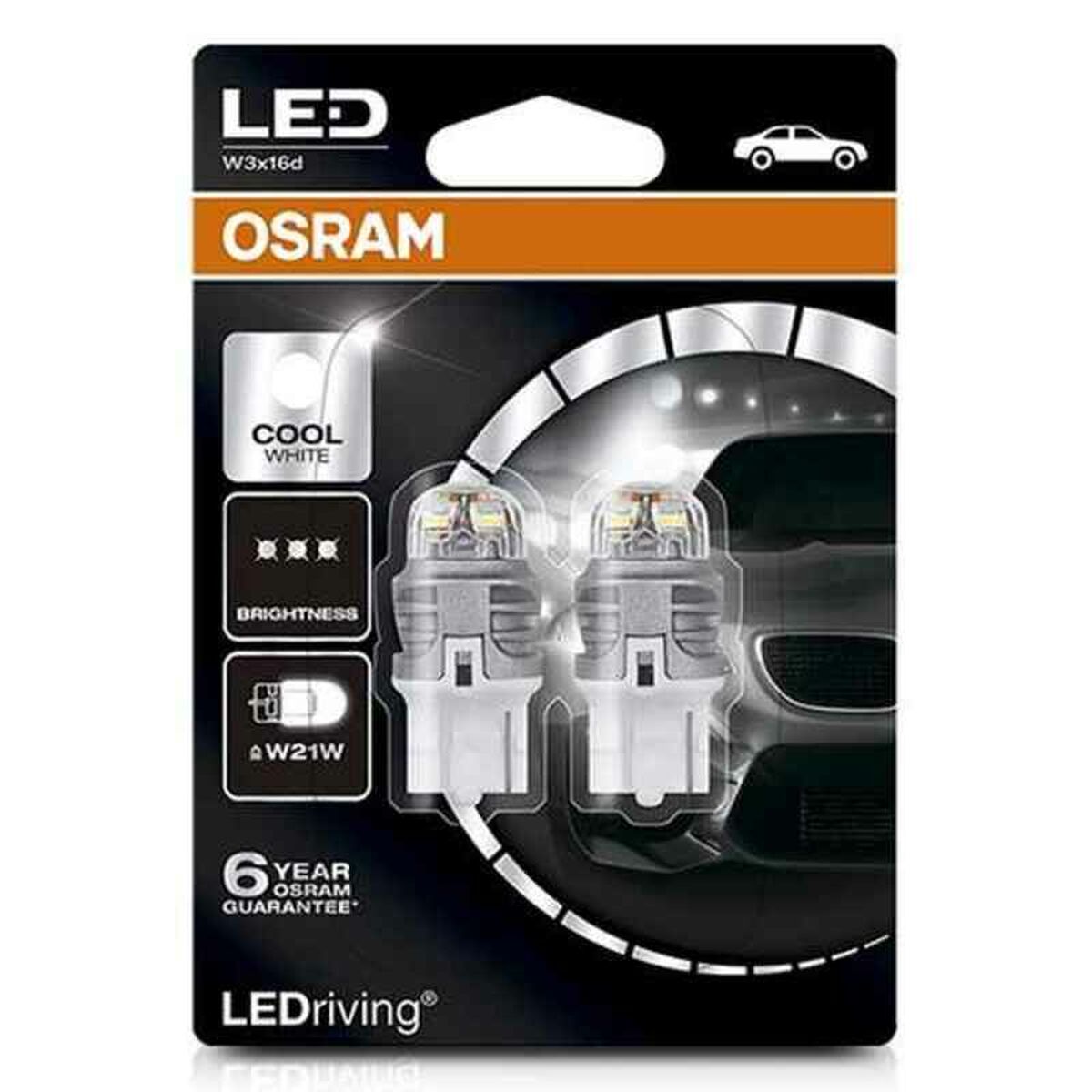 Automotive Bulb OS7905CW-02B Osram W21W 2W 12V 6000K (2 Pieces) Automotive Bulb OS7905CW-02B Osram W21W 2W 12V 6000K (2 Pieces)