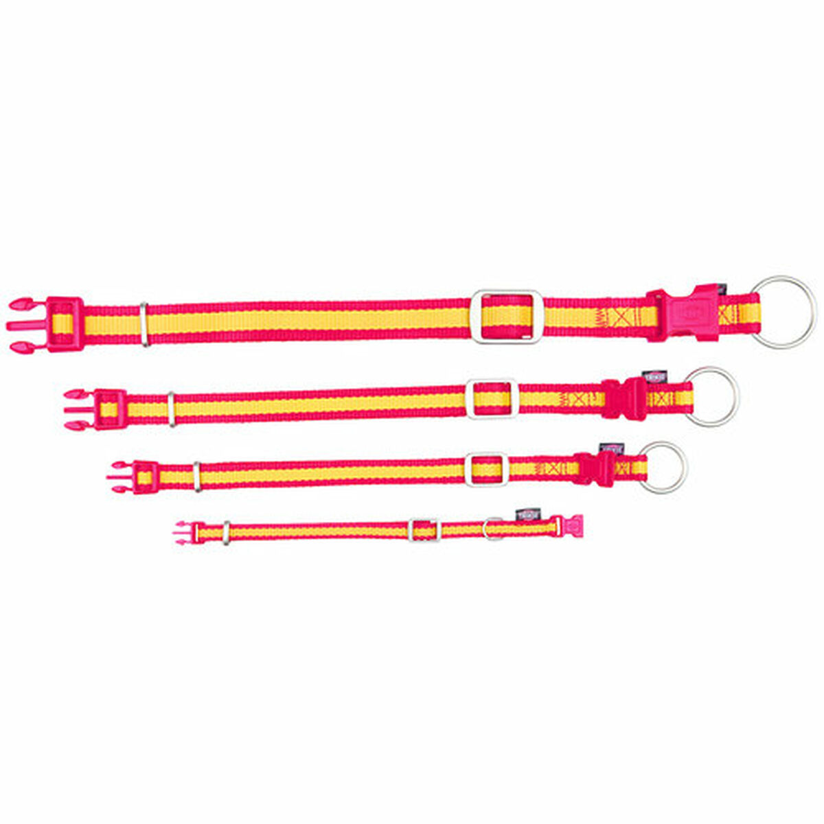 Dog collar Trixie Premium Yellow Red L/XL 40-65 cm