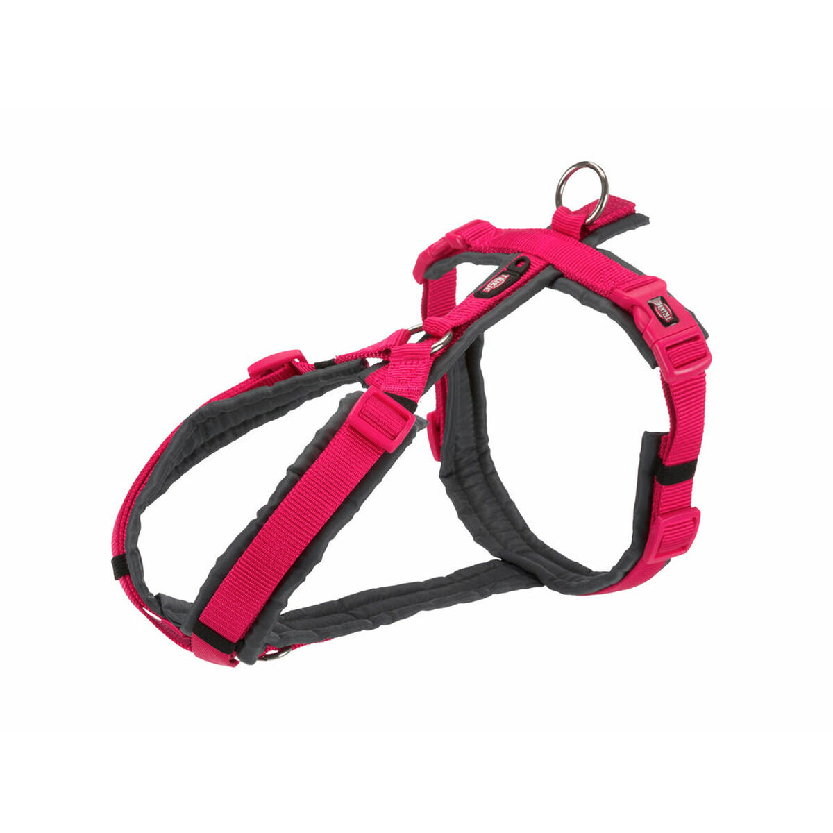 Dog Harness Trixie Trekking New Premium Graphite Fuchsia Dog Harness Trixie Trekking New Premium Graphite Fuchsia