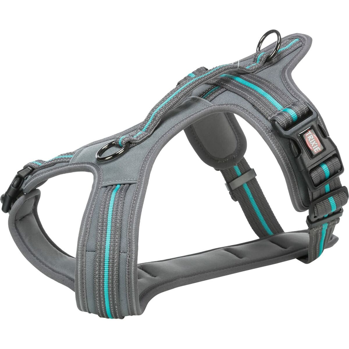 Dog Harness Trixie Fusion Confort Graphite Azul Océano L/XL Dog Harness Trixie Fusion Confort Graphite Azul Océano L/XL