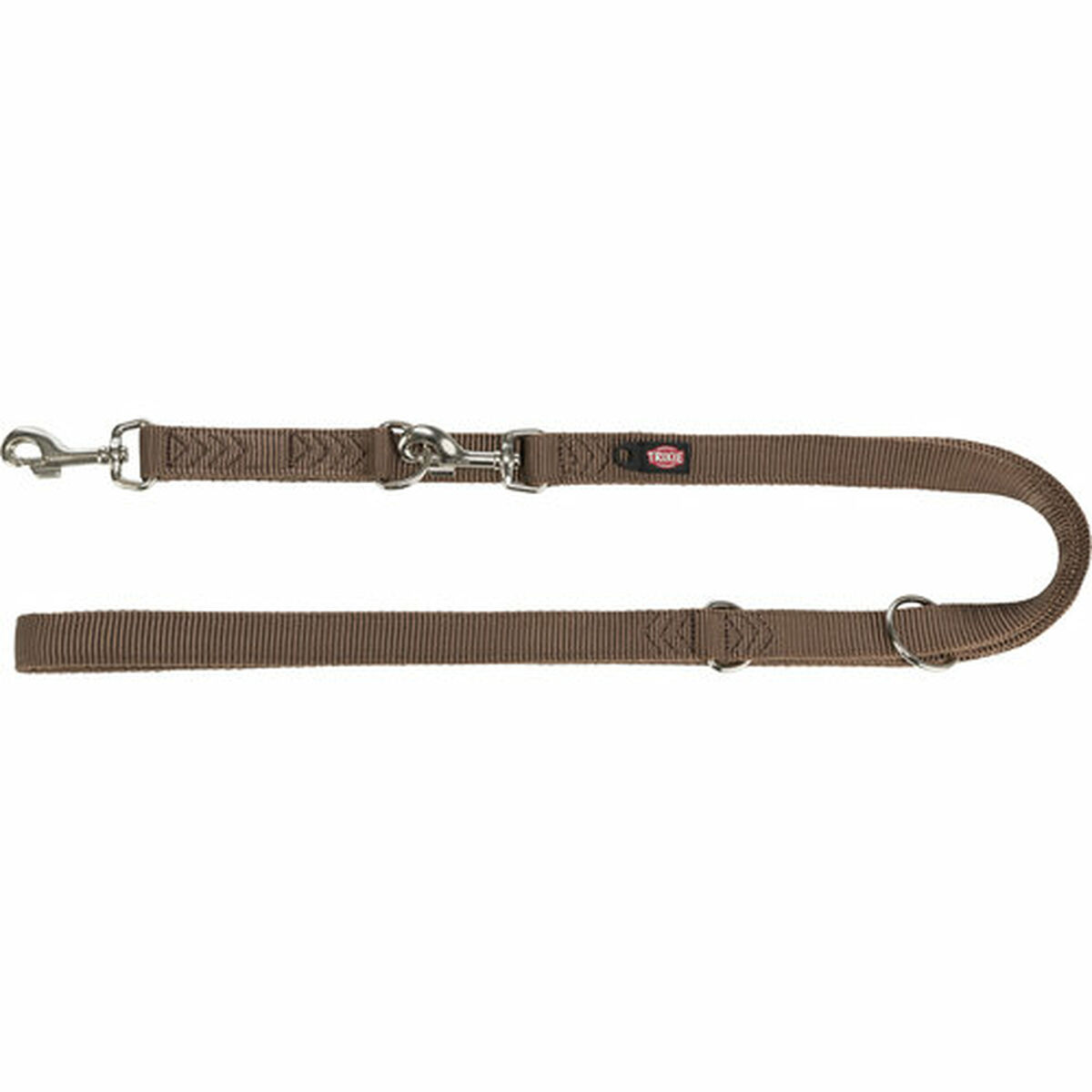 Adjustable dog leash Trixie Premium Hazelnut L/XL