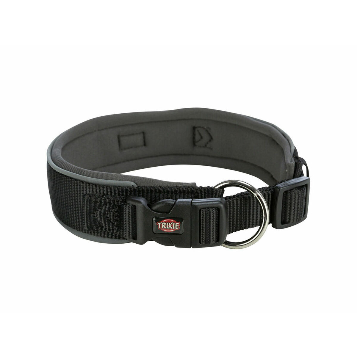 Dog collar Trixie Premium Black Graphite M/L 40-48 cm