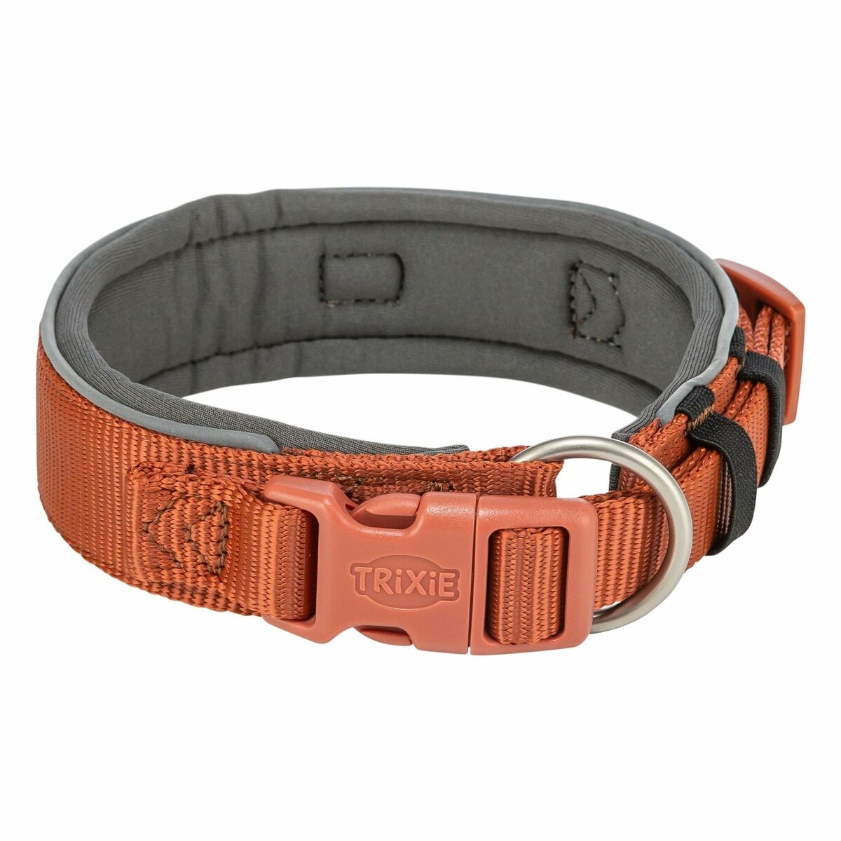 Dog collar Trixie Premium Orange Graphite L/XL 53-62 cm Dog collar Trixie Premium Orange Graphite L/XL 53-62 cm