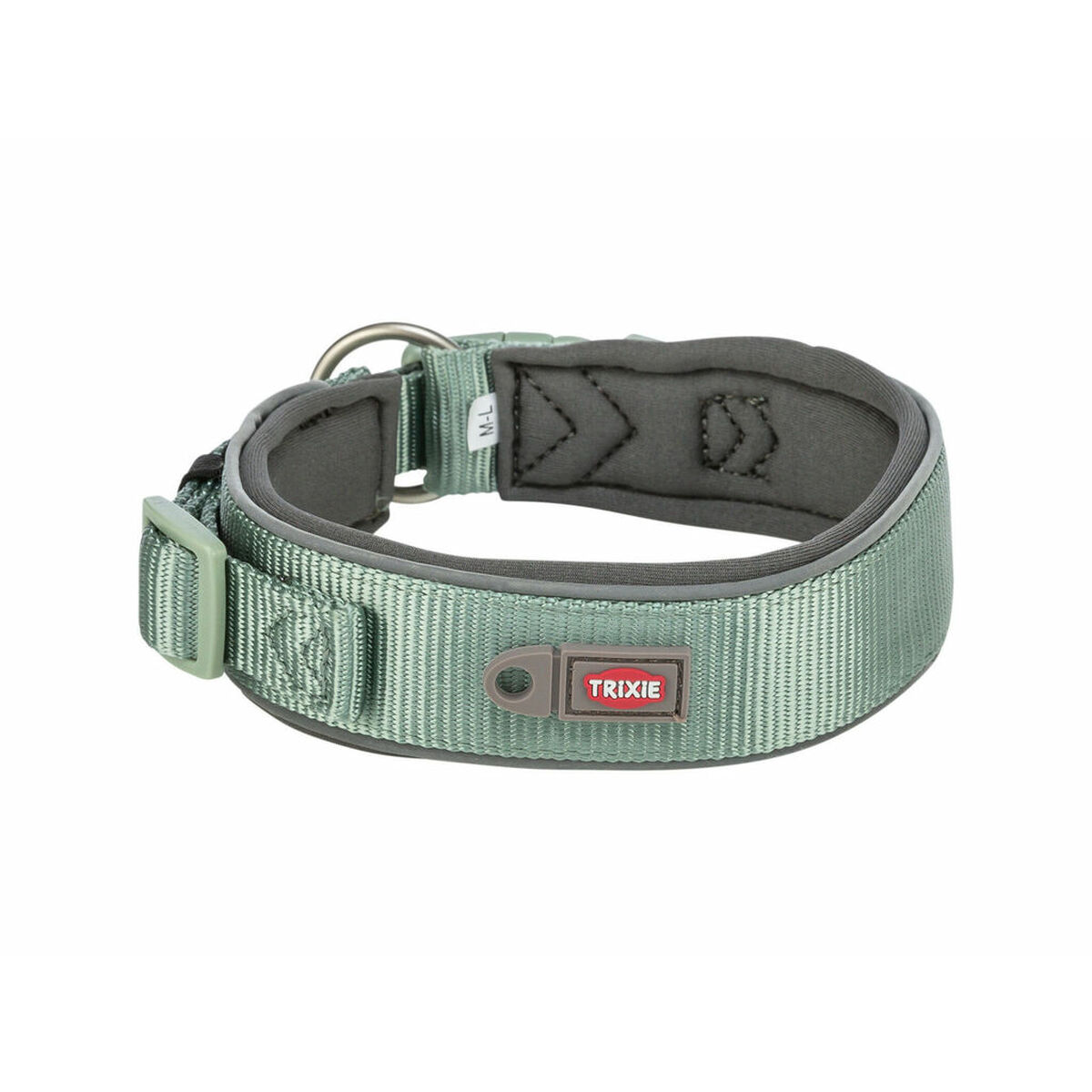 Dog collar Trixie Premium Green Graphite S/M 33-42 cm