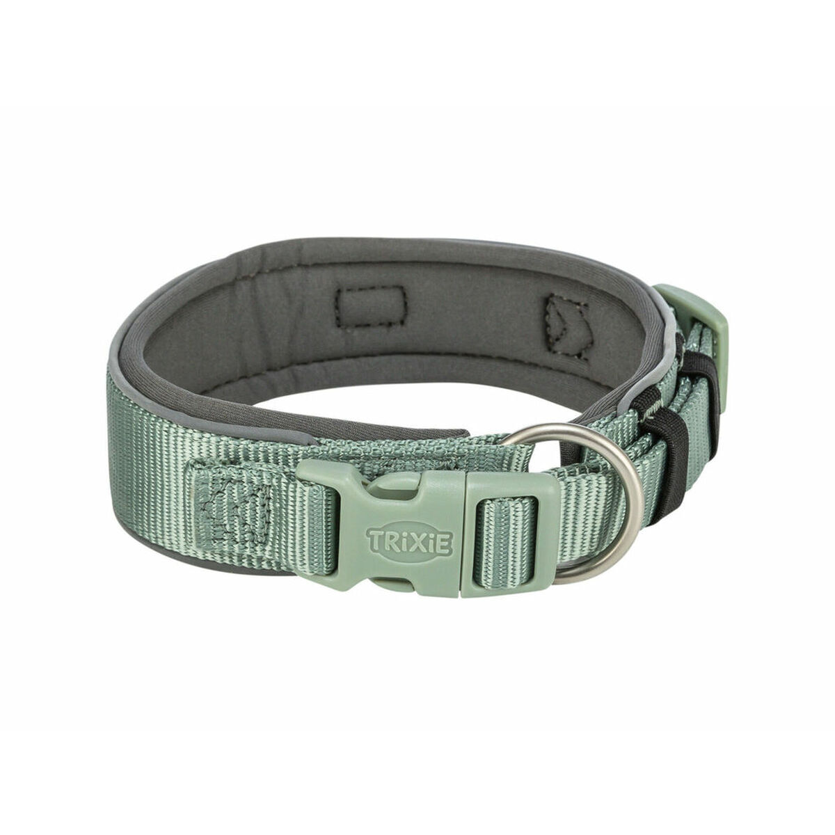 Dog collar Trixie Premium Green Graphite S/M 33-42 cm