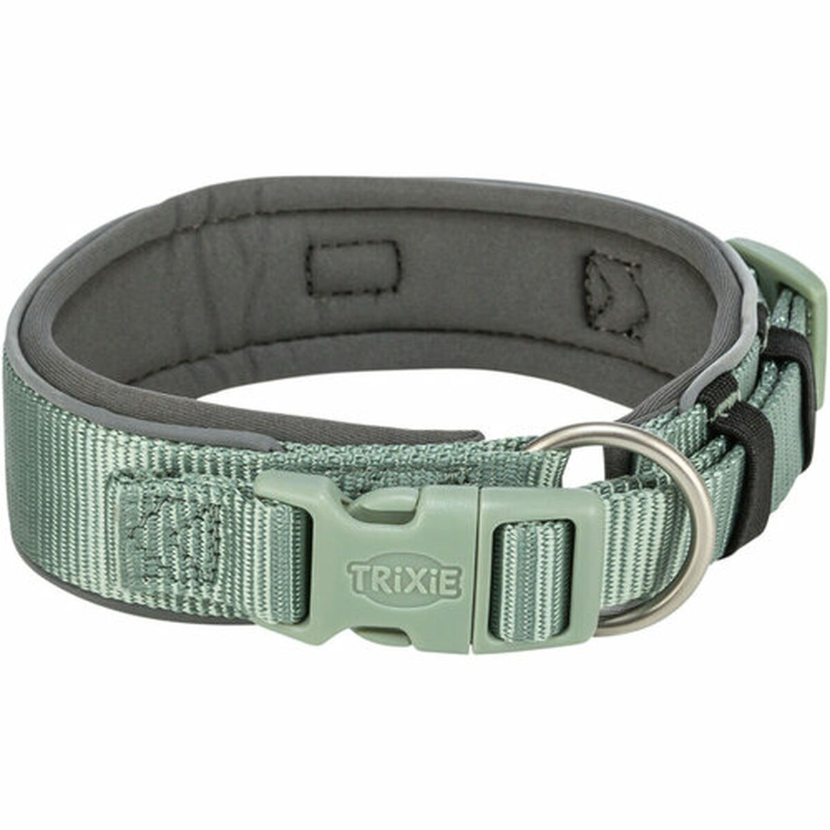 Dog collar Trixie Premium Green Graphite S/M 33-42 cm