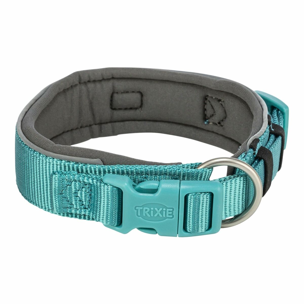 Dog collar Trixie Premium Graphite Light Blue L/XL 53-62 cm Dog collar Trixie Premium Graphite Light Blue L/XL 53-62 cm