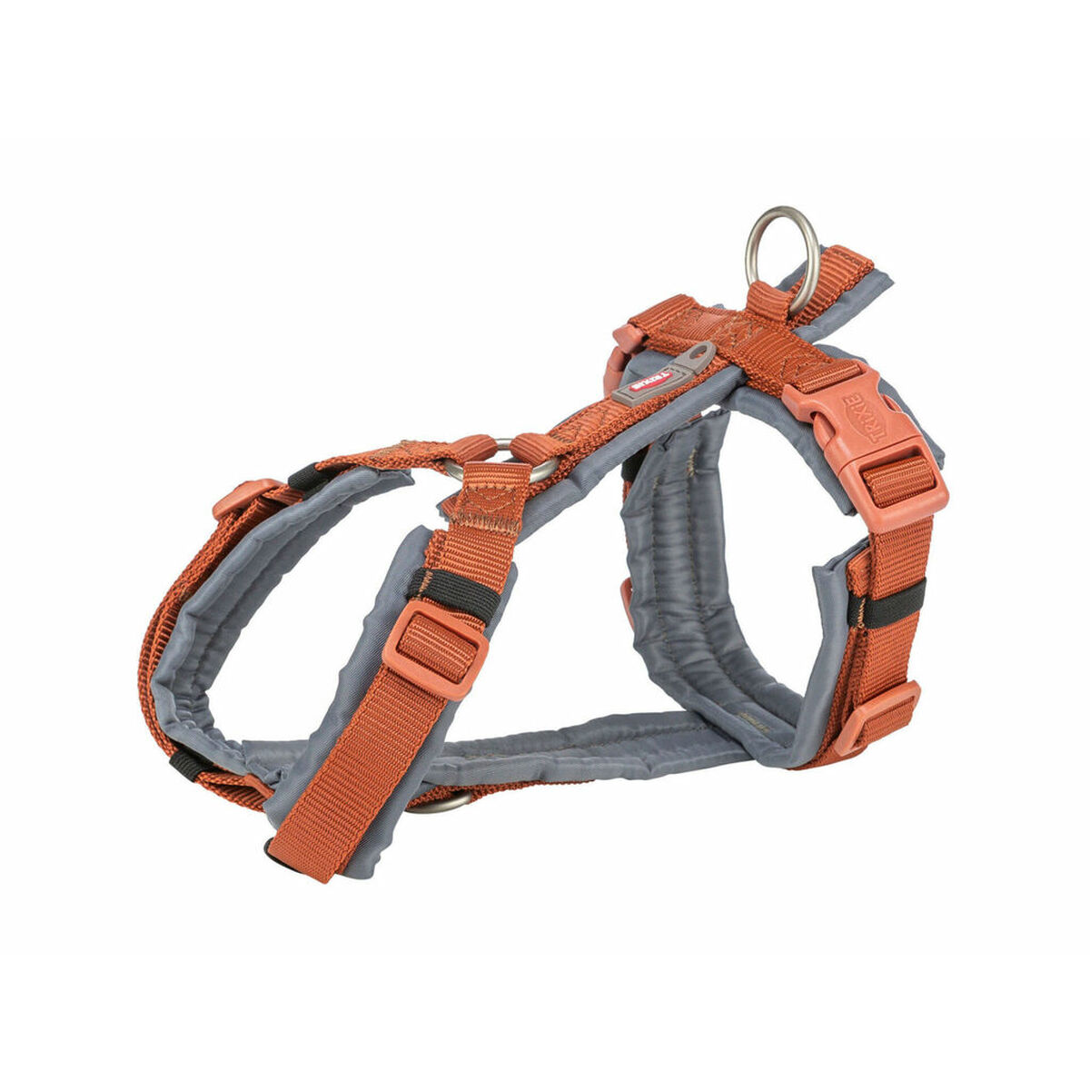 Dog Harness Trixie Premium Trekking Orange Graphite S Dog Harness Trixie Premium Trekking Orange Graphite S