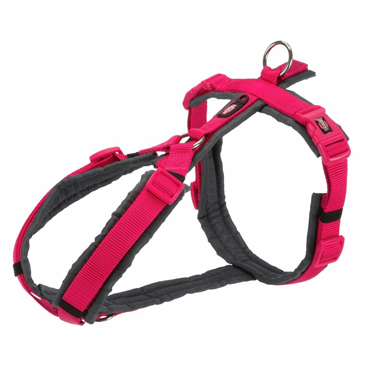 Dog Harness Trixie Premium Trekking Graphite Fuchsia XS/S Dog Harness Trixie Premium Trekking Graphite Fuchsia XS/S