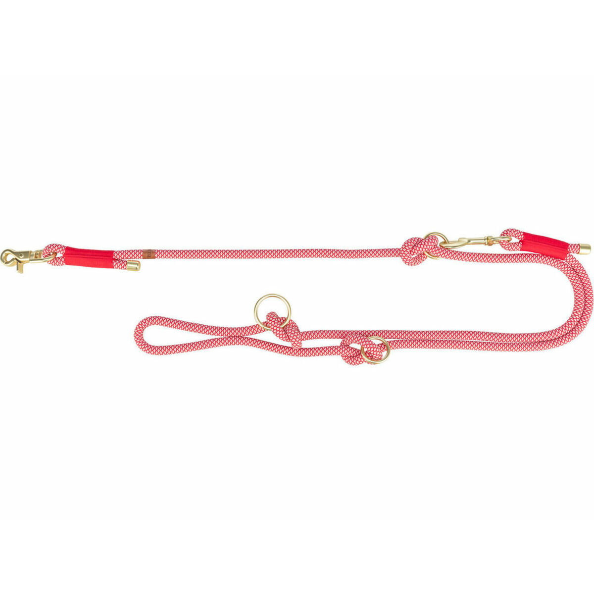 Adjustable dog leash Trixie Soft Rope Red Cream L L/XL Adjustable dog leash Trixie Soft Rope Red Cream L L/XL