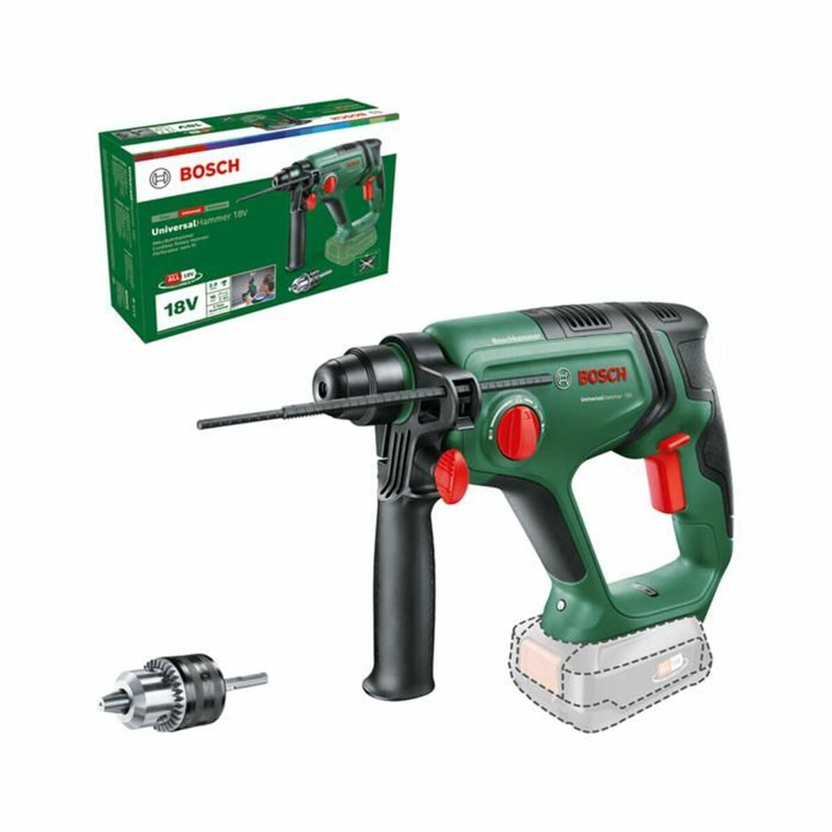 Driver Drill BOSCH UniversalHammer de 18 V Driver Drill BOSCH UniversalHammer de 18 V