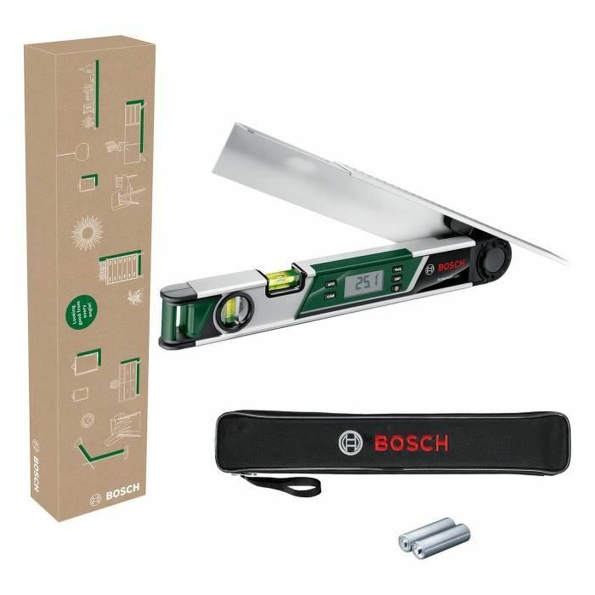Bevel square with angle graduations BOSCH UniversalAngle Steel