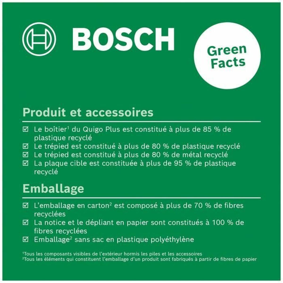 Laser level BOSCH Quigo + +/- 0,5mm/m 7-10 M