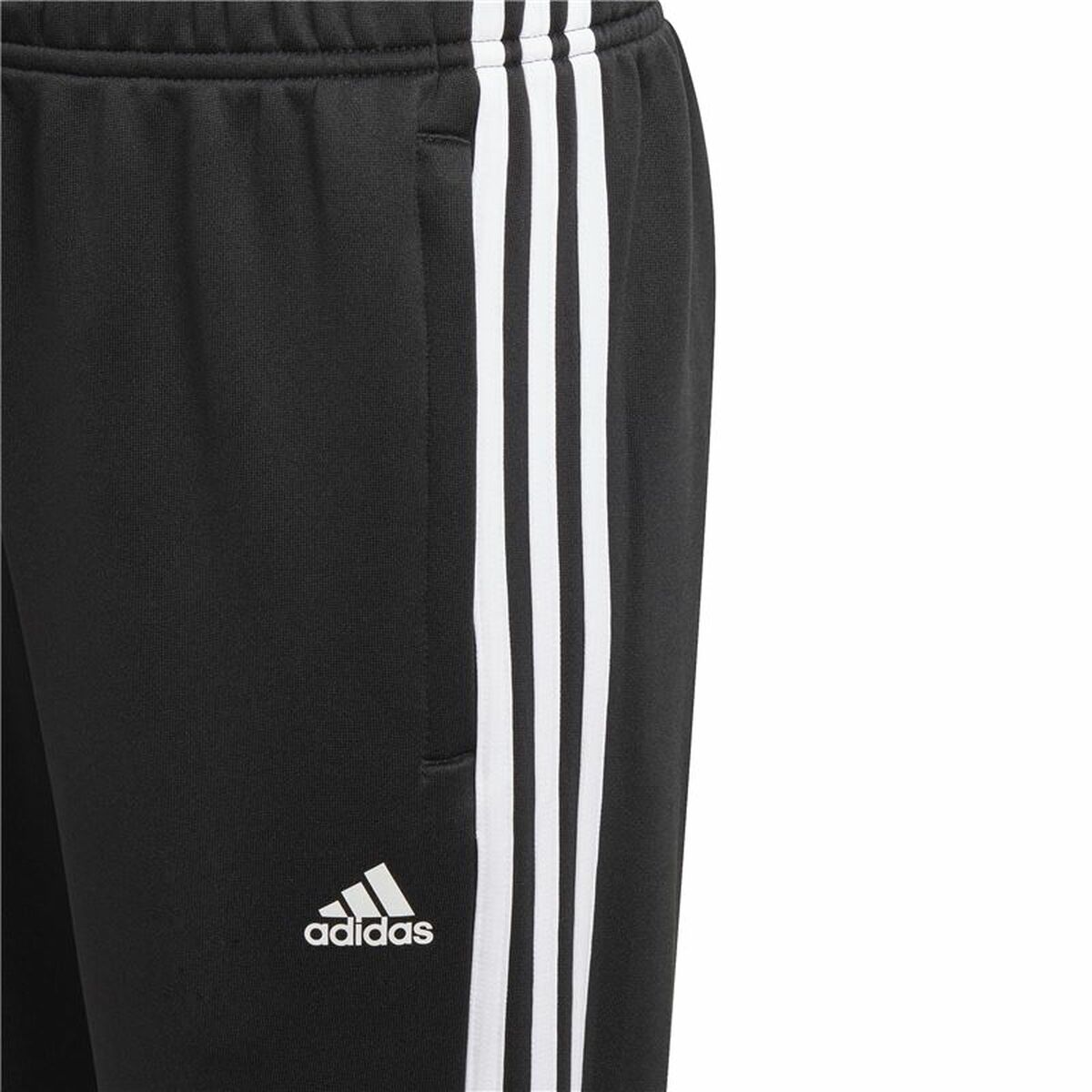 Children’s Tracksuit Bottoms Adidas Designed 2 Move 3 Band Black