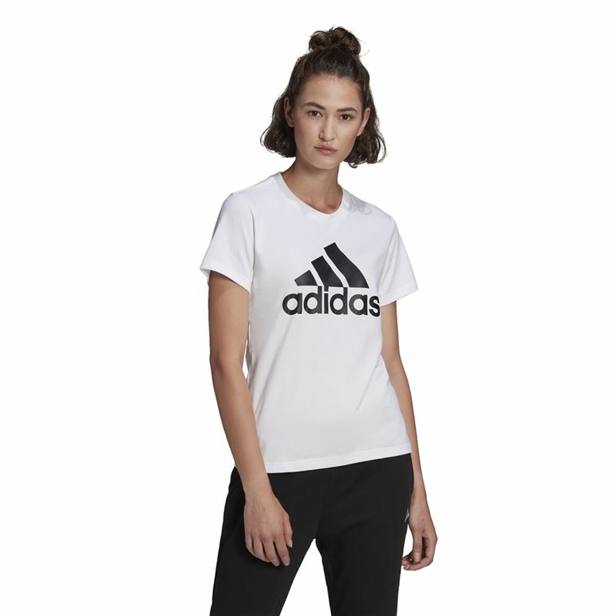 Womens Short Sleeve T-Shirt Adidas GL0649 White (XS)