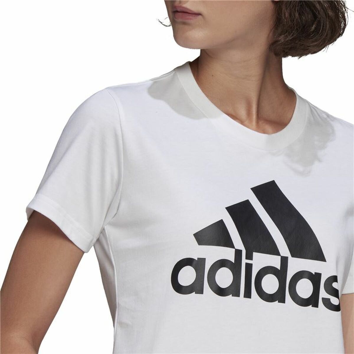 Womens Short Sleeve T-Shirt Adidas GL0649 White (XS)