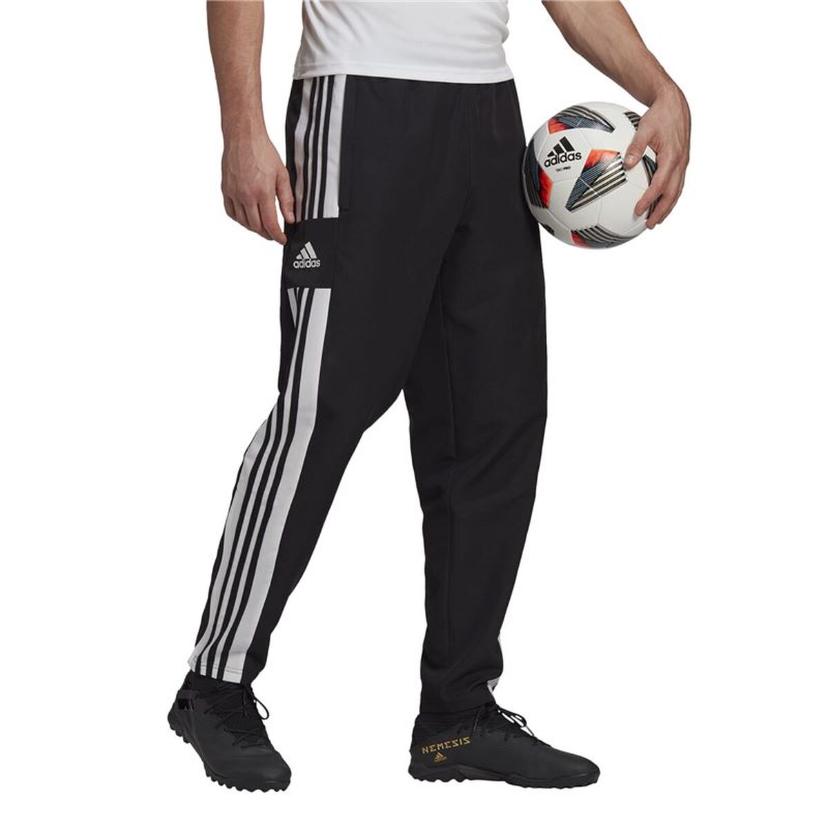 Football Training Trousers for Adults Adidas Sq21 Black Men