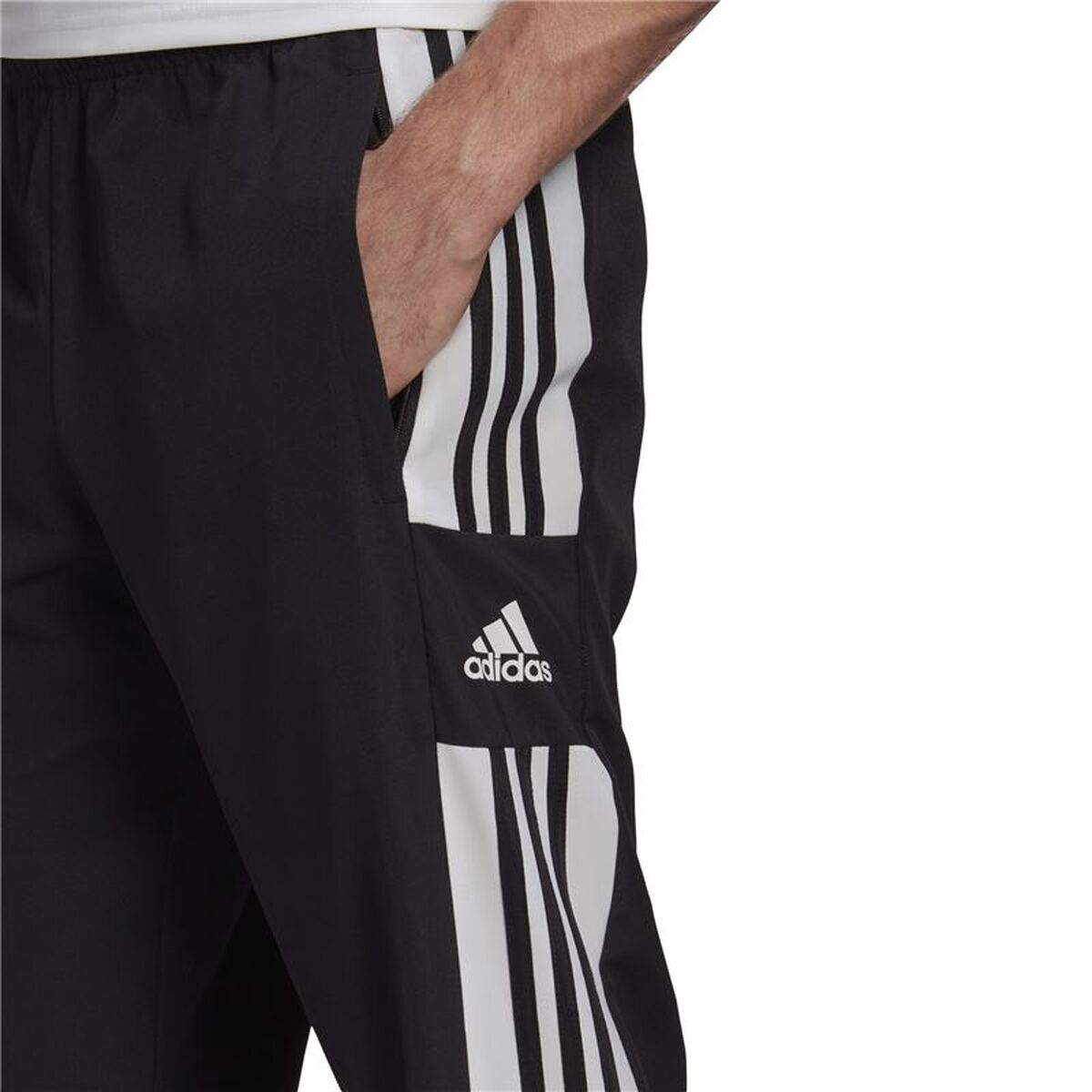 Football Training Trousers for Adults Adidas Sq21 Black Men