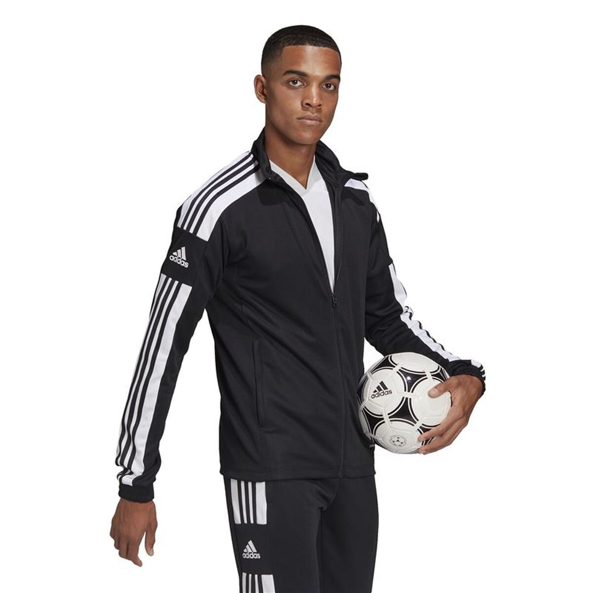 Men’s Sports Jacket Adidas Sq21 Tr Black Football