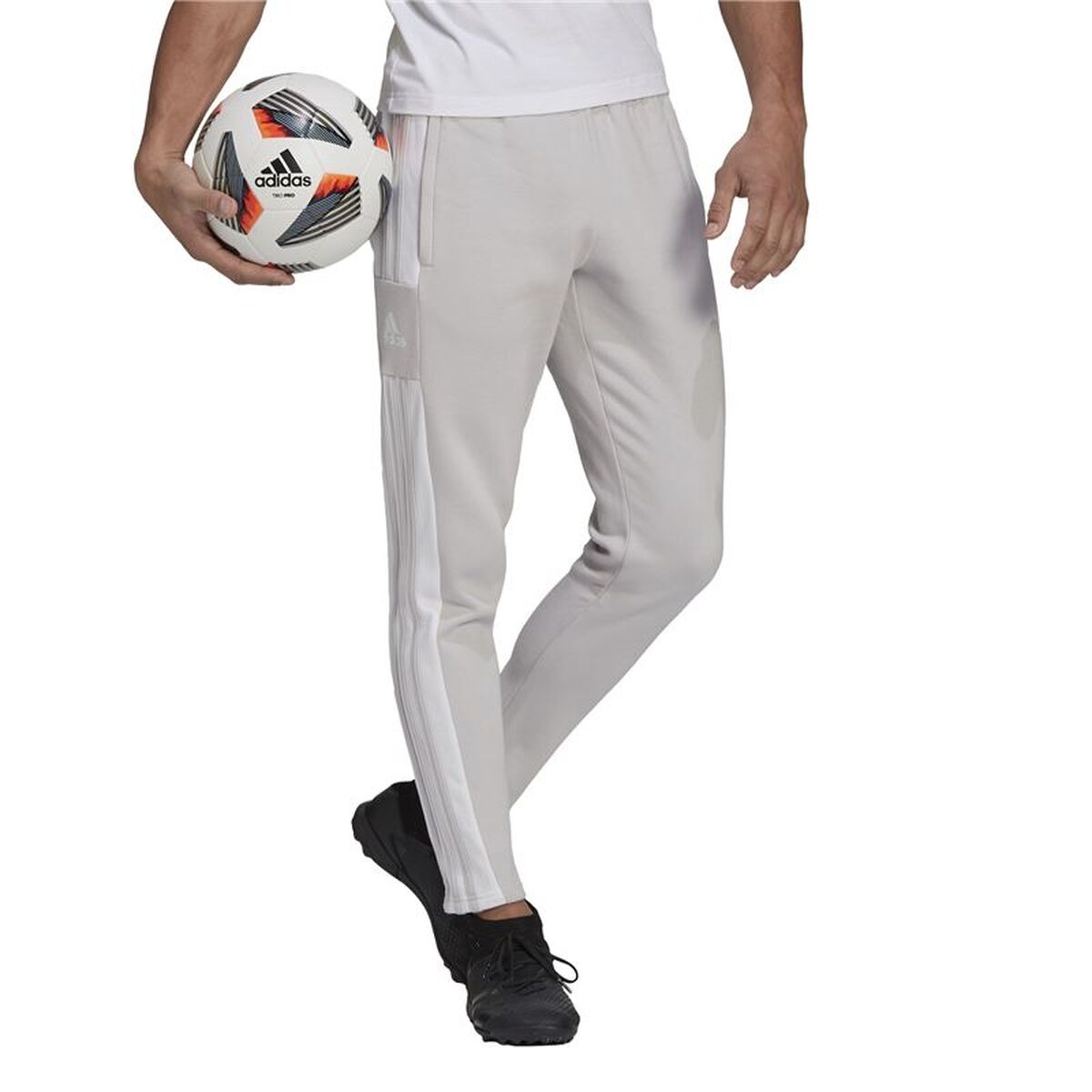 Long Sports Trousers Adidas Sq21 Sw Light grey Men