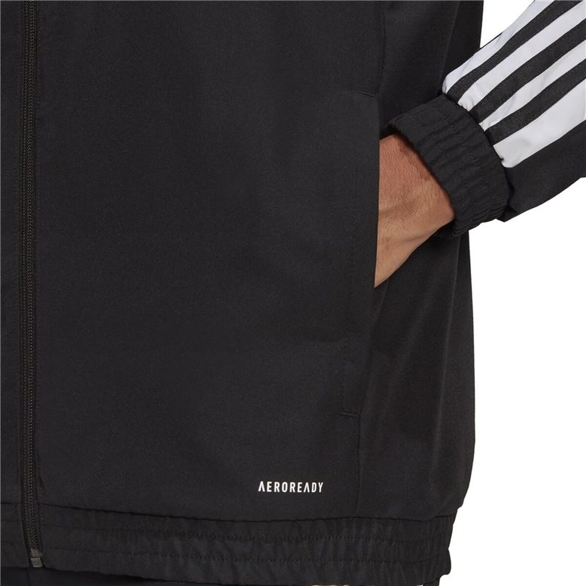 Men’s Sports Jacket Adidas Sq21 Black Football