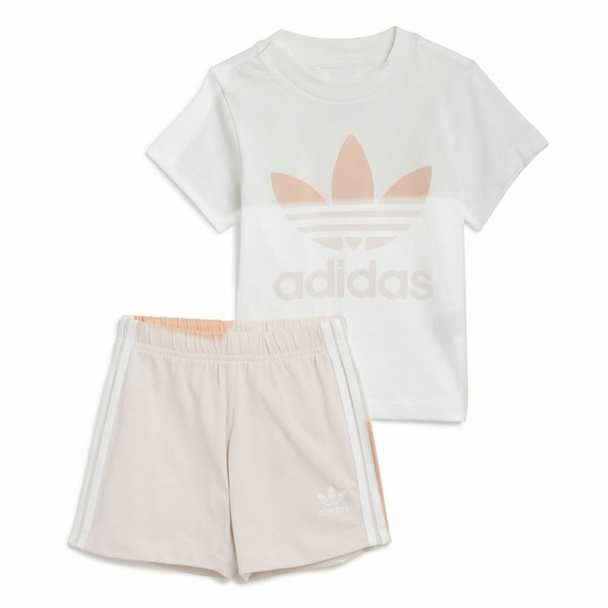 Children’s Sports Outfit Adidas Trifolio White Children’s Sports Outfit Adidas Trifolio White