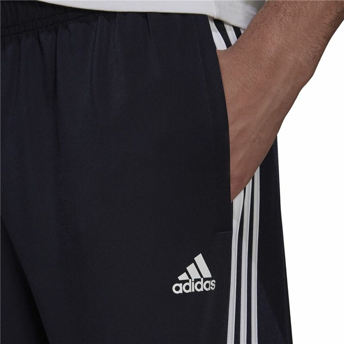 Adult’s Tracksuit Bottoms Adidas 3S Jog Tp Tri Dark blue