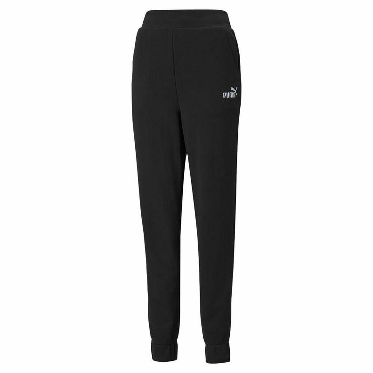 Adult Trousers Puma Essentials+ Embroidery Black Lady Adult Trousers Puma Essentials+ Embroidery Black Lady