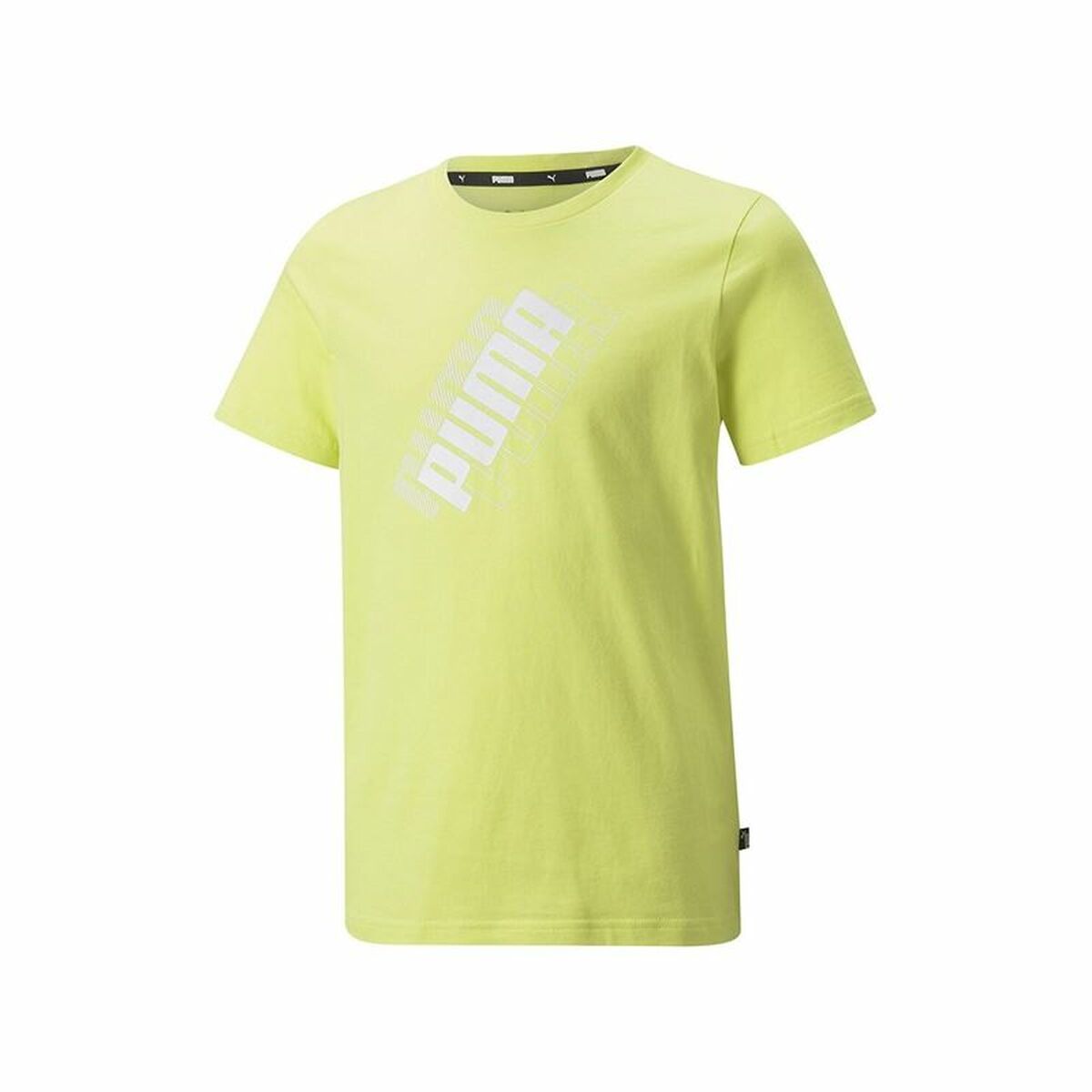 Child’s Short Sleeve T-Shirt Puma Power Logo Yellow