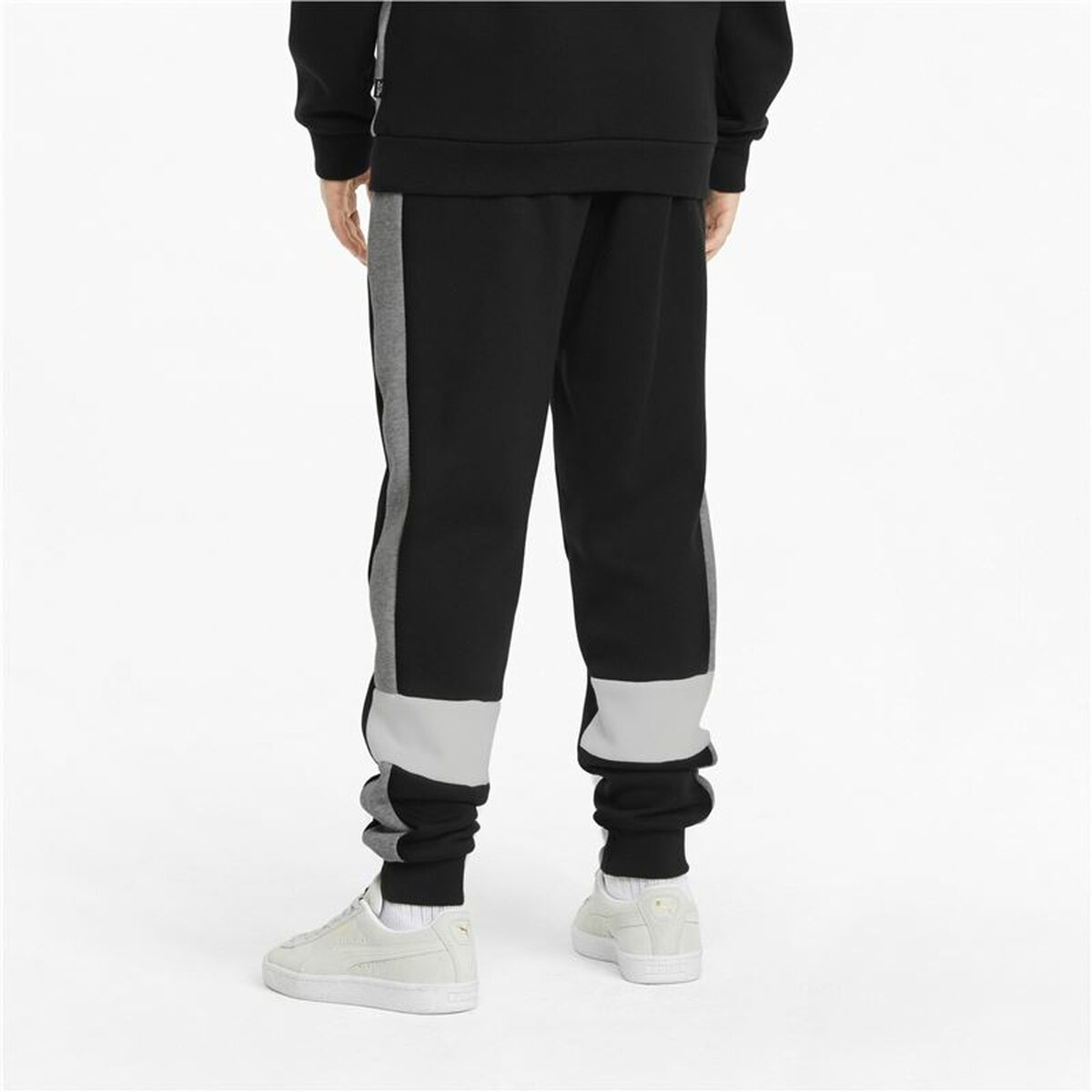 Children’s Tracksuit Bottoms Puma Essentials+ Colorblock Black Boys