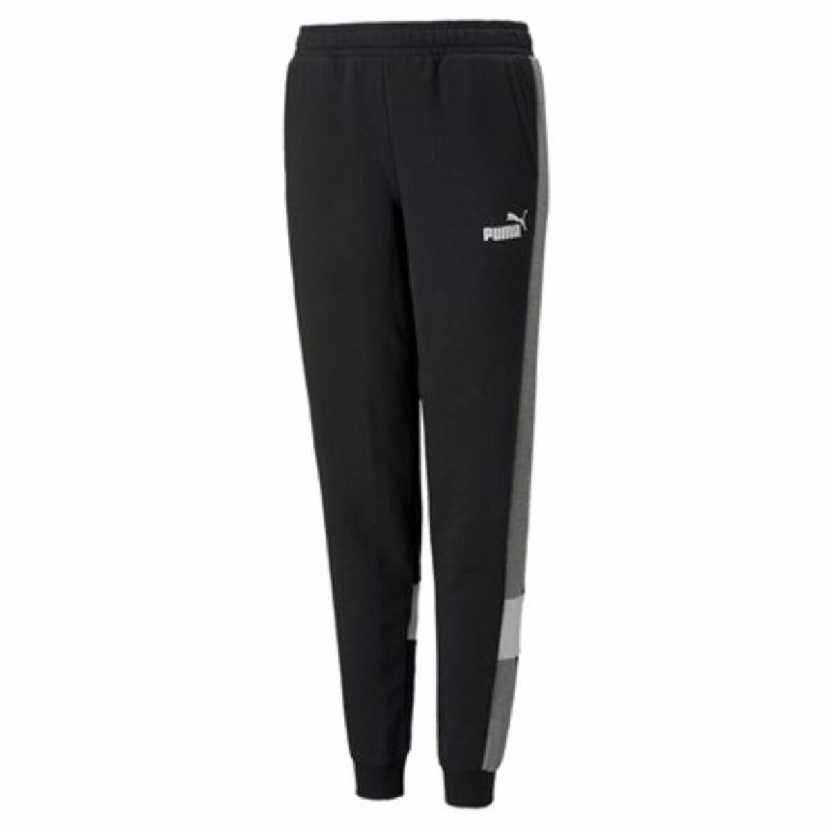 Children’s Tracksuit Bottoms Puma Essentials+ Colorblock K Black
