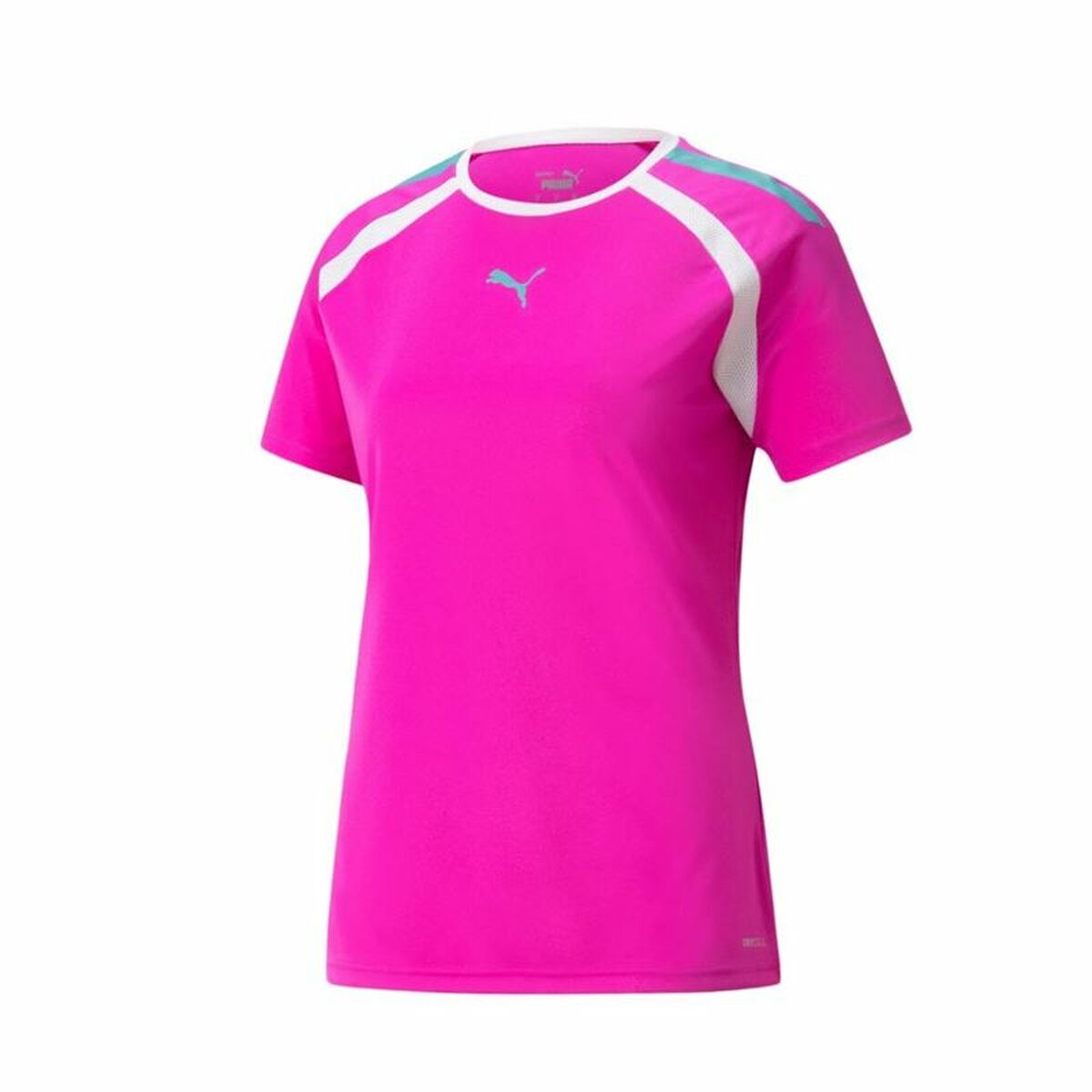 Short-sleeve Sports T-shirt Puma Team  Fuchsia Short-sleeve Sports T-shirt Puma Team  Fuchsia