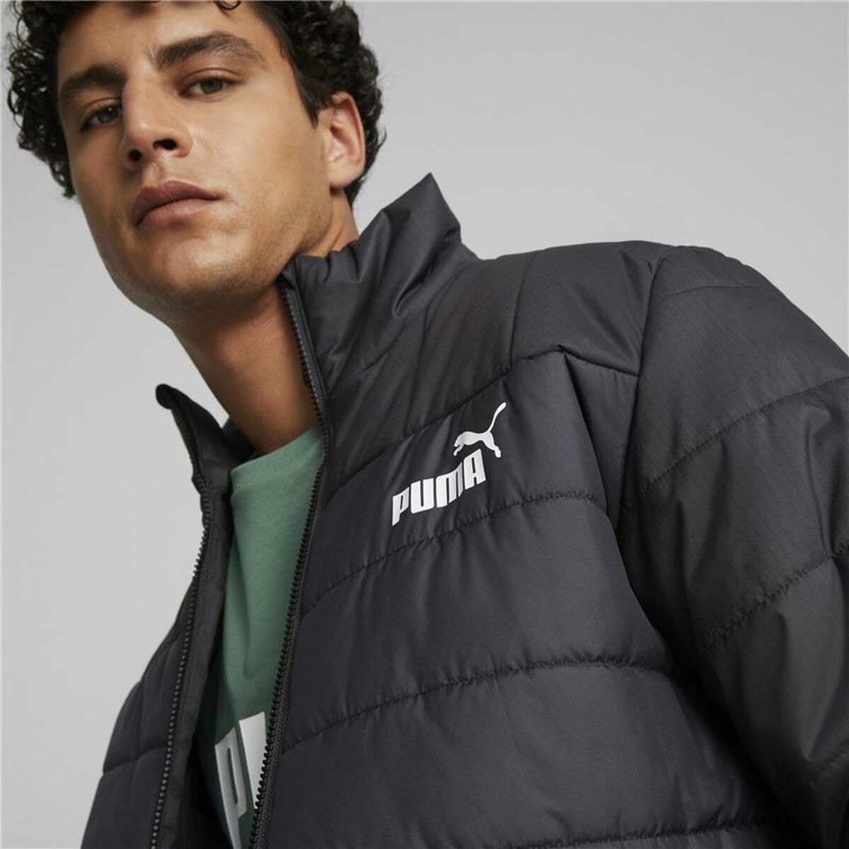 Men’s Sports Jacket Puma  Essentials+ Padded Black