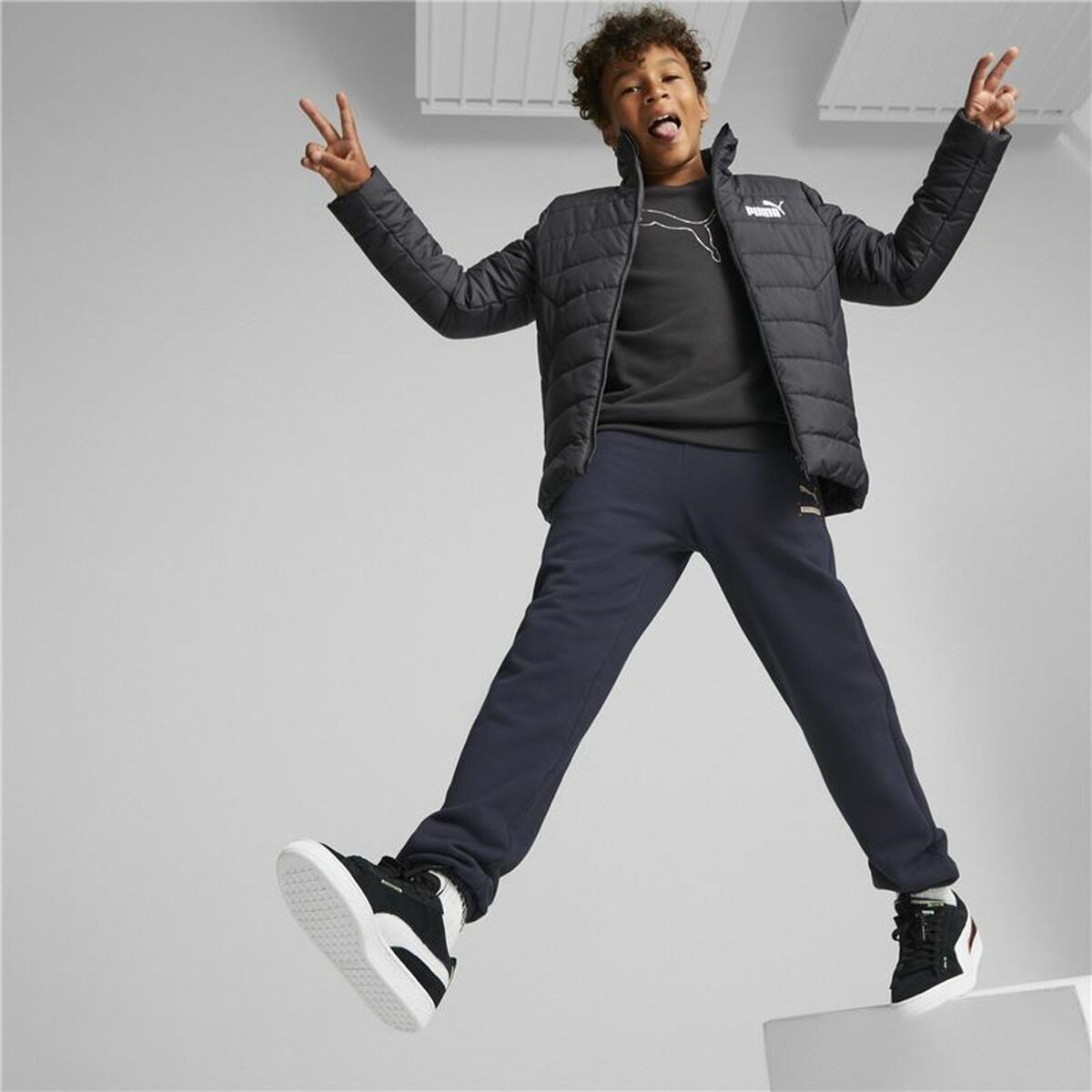 Children’s Sports Jacket Puma Essentials Padded Black