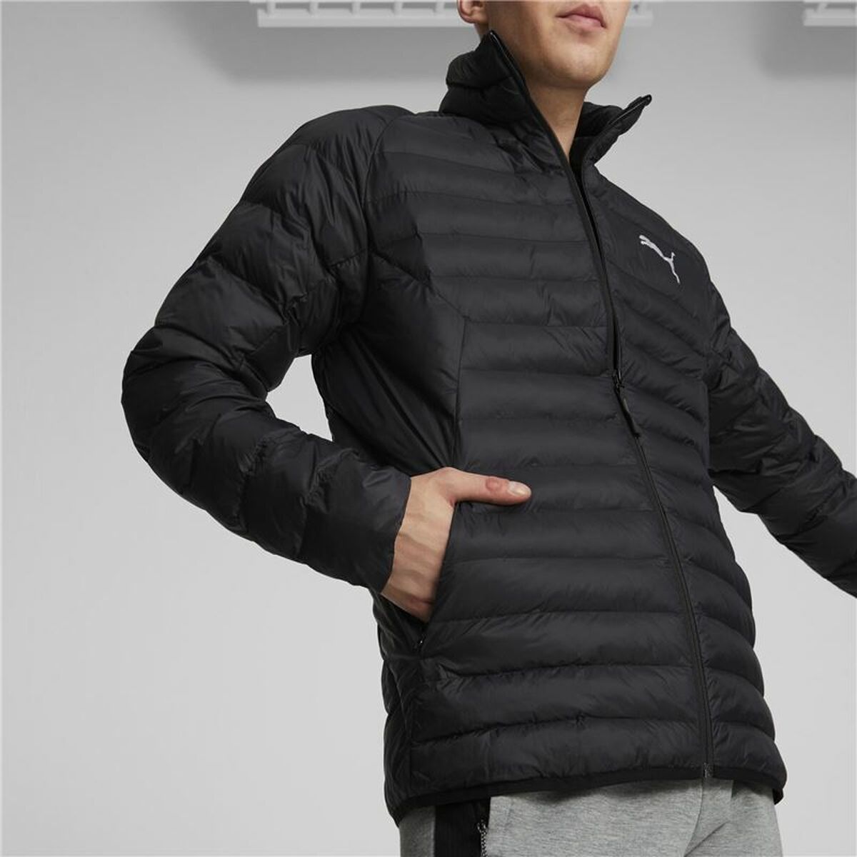 Men’s Sports Jacket Puma Packlite WarmCELL Black