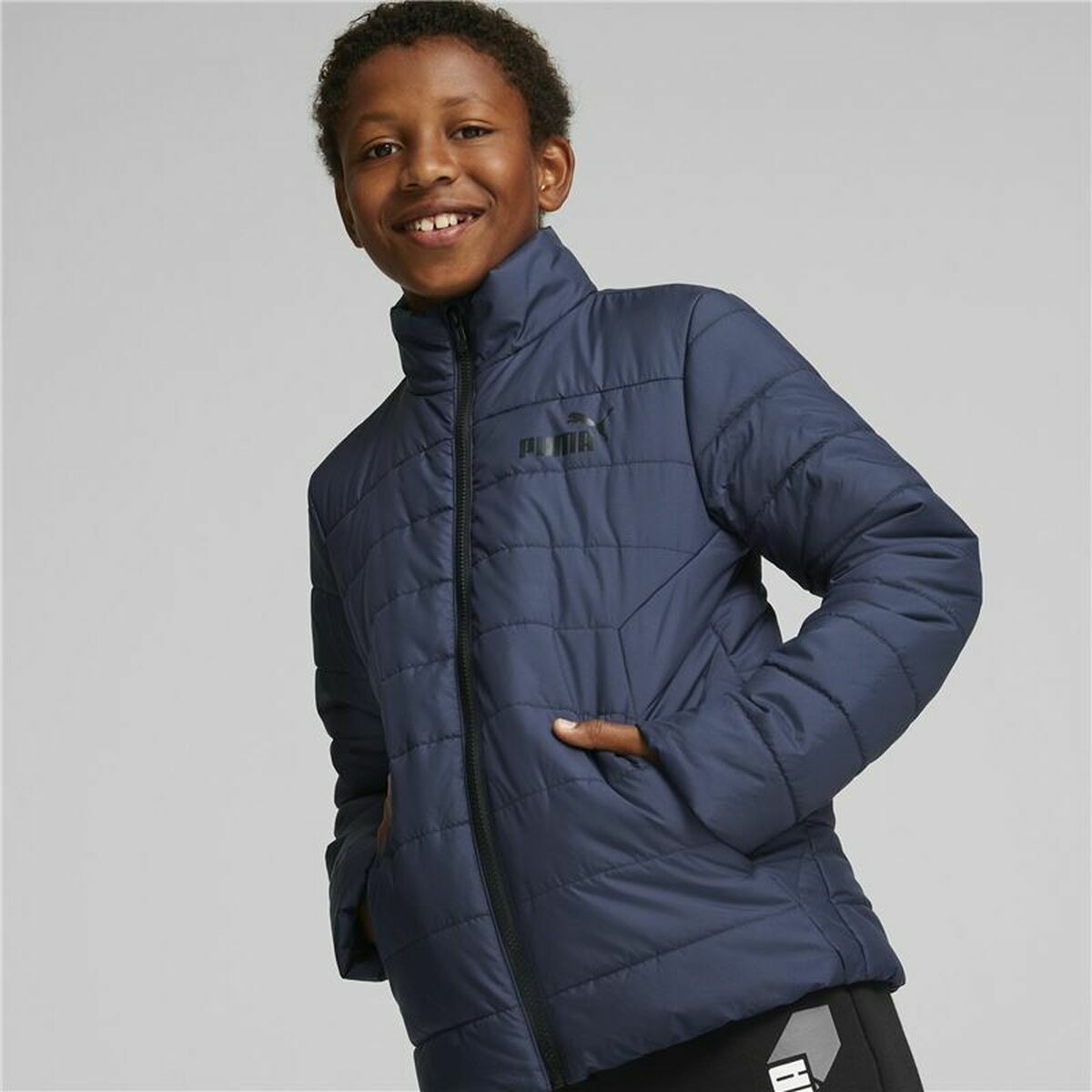 Children’s Sports Jacket Puma Essentials Padded Navy Blue